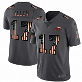 Nike Bills 17 Josh Allen 2019 Salute To Service USA Flag Fashion Limited Jersey Dyin,baseball caps,new era cap wholesale,wholesale hats